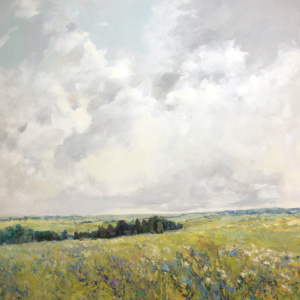 View of the Fields, landscape painting